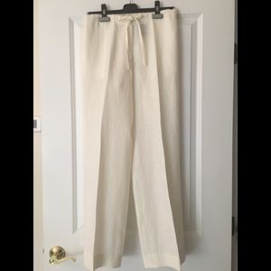 Burberry London 100% Linen Pants Made in Italy